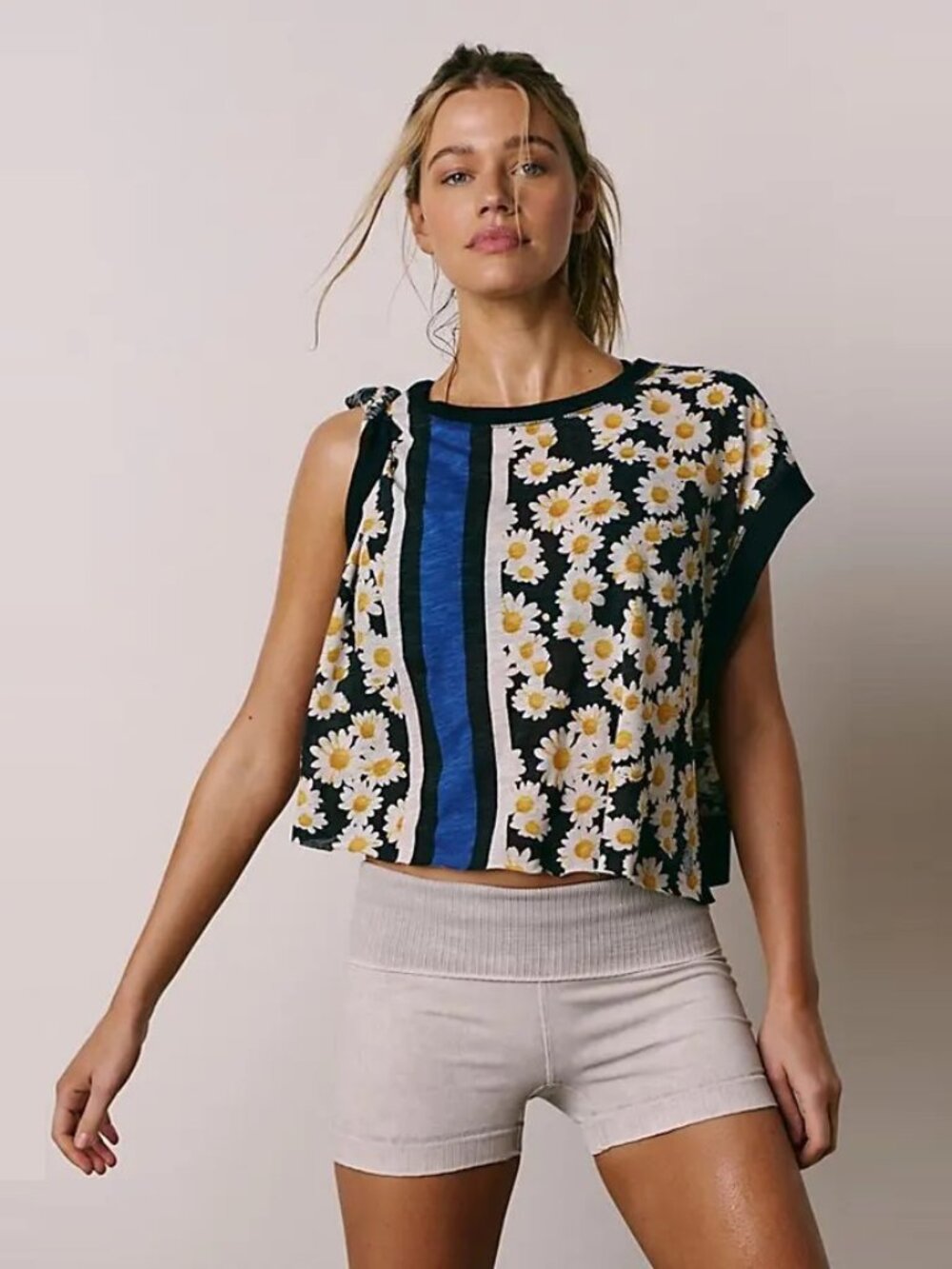Free People Movement My Time Printed Tee NWOT